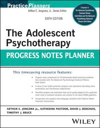 Produktbild: The Adolescent Psychotherapy Progress Notes Planner