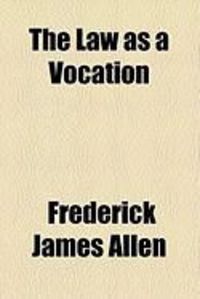Produktbild: The Law as a Vocation