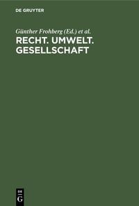 Produktbild: Recht. Umwelt. Gesellschaft