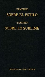 Produktbild: Sobre el estilo. Sobre lo sublime