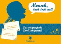 Produktbild: Mensch, lach doch mal! Das gro&szlig;e Scherzfragen-Quiz. Das vergn&uuml;gliche Gesellschaftsspiel. Quiz-Box mit 100 Spielkarten. (Spiel)