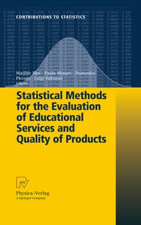 Produktbild: Statistical Methods for the Evaluation of Educational Services and Quality of Products