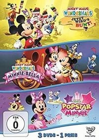 Produktbild: Micky Maus Wunderhaus - Jetzt wird's bunt/Minnie-Rella/Popstar Minnie (Dreierpack) [3 DVDs]