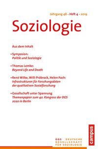 Produktbild: Soziologie 4/2019