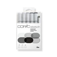 Produktbild: Copic Pinselmarker Set Sketch Sketching Grays sketching grays 6 St&uuml;ck