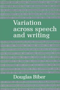 Produktbild: Variation across Speech and Writing