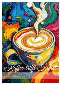 Produktbild: Kaffee trifft Kunst - Aromatische Pinselstriche (Wandkalender 2026 DIN A3 hoch), CALVENDO Monatskalender