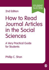 Produktbild: Shon, P: How to Read Journal Articles in the Social Sciences