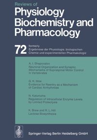 Produktbild: Reviews of Physiology, Biochemistry and Pharmacology