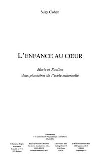 Produktbild: Enfance au cour: marie et pauline deux p