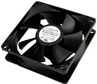 Produktbild: LogiLink FAN101 PC-Geh&auml;use-L&uuml;fter Schwarz (B x H x T) 80 x 80 x 25 mm