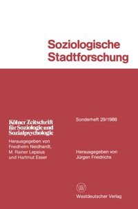 Soziologische Stadtforschung Jürgen Friedrichs