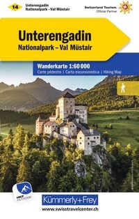 Produktbild: K&uuml;mmerly+Frey Wanderkarte 14 Unterengadin 1:60.000