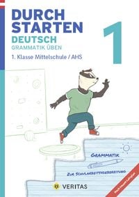 Produktbild: Durchstarten Deutsch 1. Klasse Mittelschule/AHS Grammatik &uuml;ben