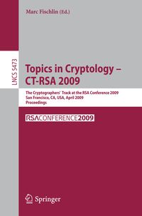 Produktbild: Topics in Cryptology - CT-RSA 2009