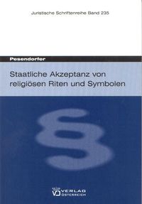 Produktbild: Staatliche Akzeptanz von religi&ouml;sen Riten und Symbolen