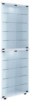 Produktbild: Holz Glas Eckvitrine Vitrine Sammelvitrine Jecka