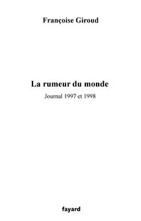 Produktbild: La rumeur du monde