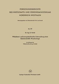 Produktbild: W&auml;scherei- und energietechnische Untersuchung einer Gemeinschafts-Waschanlage