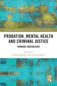 Produktbild: Probation, Mental Health and Criminal Justice