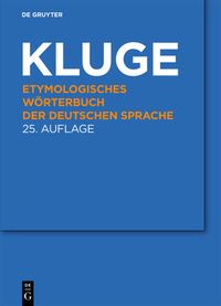 Bild vom Artikel Etymologisches Wörterbuch der deutschen Sprache vom Autor Friedrich Kluge