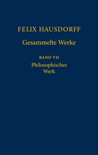 Produktbild: Felix Hausdorff - Gesammelte Werke Band VII