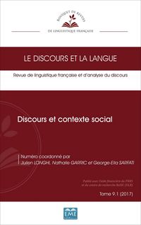 Produktbild: Discours et contexte social