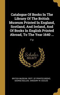 Produktbild: Catalogue Of Bks in The Lib Of
