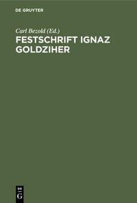 Produktbild: Festschrift Ignaz Goldziher