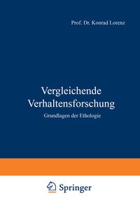 Produktbild: Vergleichende Verhaltensforschung