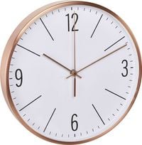 Produktbild: TFA Dostmann 60.3534.51 Funk Wanduhr 30mm x 45mm Kupfer Leisegang-Uhrwerk
