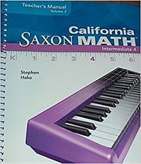 Produktbild: Saxon Math Intermediate 4 California: Teacher Resource Binder 2-Volume Set Adaptation