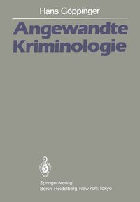 Produktbild: Angewandte Kriminologie