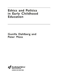 Produktbild: Ethics and Politics in Early Childhood Education