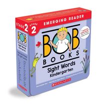 Produktbild: Bob Books - Sight Words Kindergarten Box Set of 10 Paperbacks Decodable Phonics Books, Ages 4 and Up, Kindergarten, Flashcards (Stage 2: Emerging Reader)