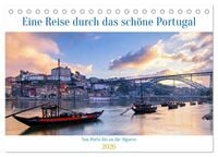 Produktbild: Von Porto bis an die Algarve (Tischkalender 2026 DIN A5 quer), CALVENDO Monatskalender