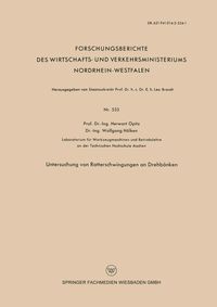Produktbild: Untersuchung von Ratterschwingungen an Drehb&auml;nken