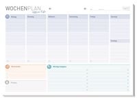 Produktbild: Tisch-Block Wochenplan A4