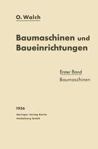 Produktbild: Baumaschinen und Baueinrichtungen