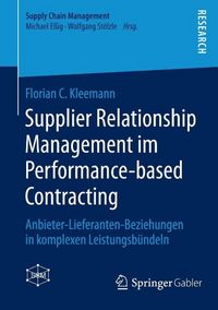Produktbild: Supplier Relationship Management im Performance-based Contracting