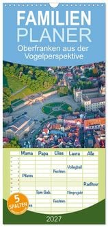 Produktbild: Familienplaner 2027 - Oberfranken aus der Vogelperspektive mit 5 Spalten (Wandkalender, 21 x 45 cm) CALVENDO