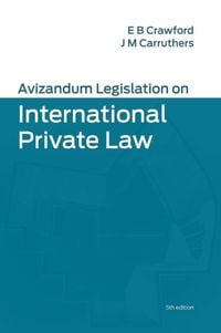 Produktbild: Avizandum Legislation on International Private Law