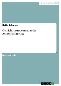 Produktbild: Gewichtsmanagement in der Adipositastherapie