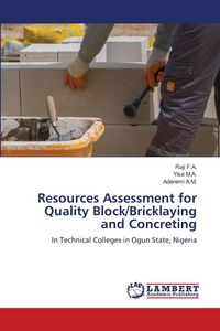 Produktbild: Resources Assessment for Quality Block/Bricklaying and Concreting