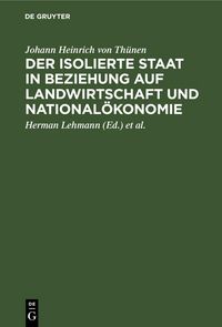 Produktbild: Der isolierte Staat in Beziehung auf Landwirtschaft und National&ouml;konomie