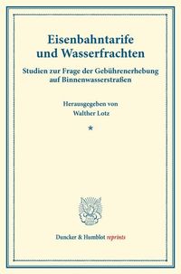 Produktbild: Eisenbahntarife und Wasserfrachten.
