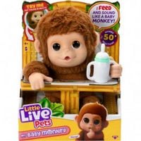 Produktbild: Little Live Pets My Baby Monkey: Interaktiver Spielzeugaffe Mango mit &uuml;ber 50 Ger&auml;uschen und Reaktionen