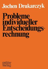 Produktbild: Probleme individueller Entscheidungsrechnung