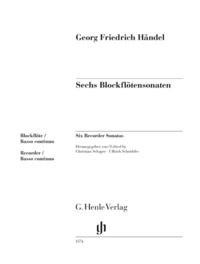 Bild vom Artikel Händel, Georg Friedrich - Sechs Blockflötensonaten vom Autor 