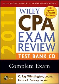 Bild vom Artikel Wiley CPA Exam Review 2011 Test Bank CD, Complete Exam vom Autor Ray Whittington